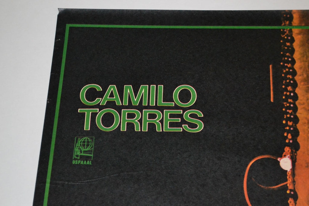 1981 Original Cuban Poster.Camilo Torres Guerrilla Christian Priest.Colombian.