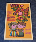 1969 Original Cuban Silkscreen Movie Poster.The Queen of Snow.Russian film.