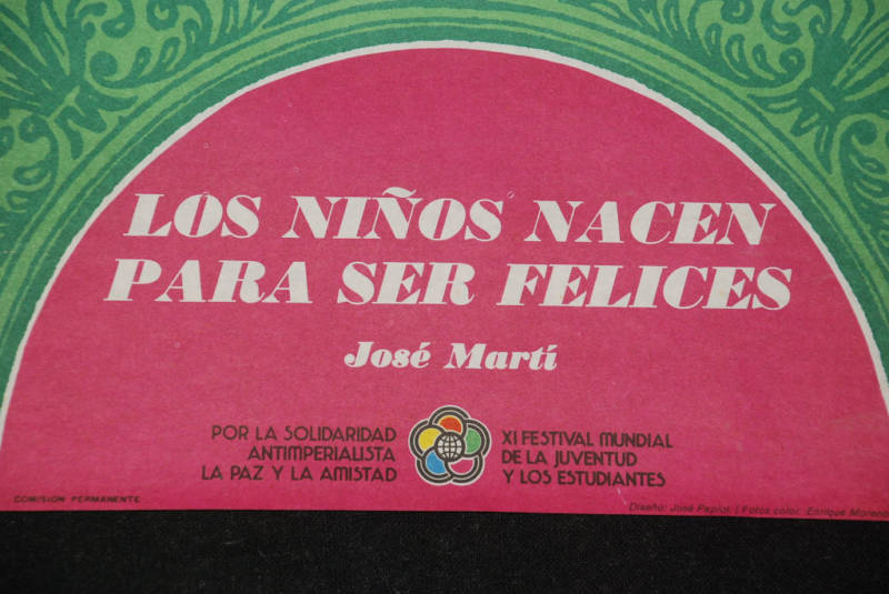 1978 Cuban Original Social Poster.Kids Born to be Happy.Plakat.Affiche.Affisch