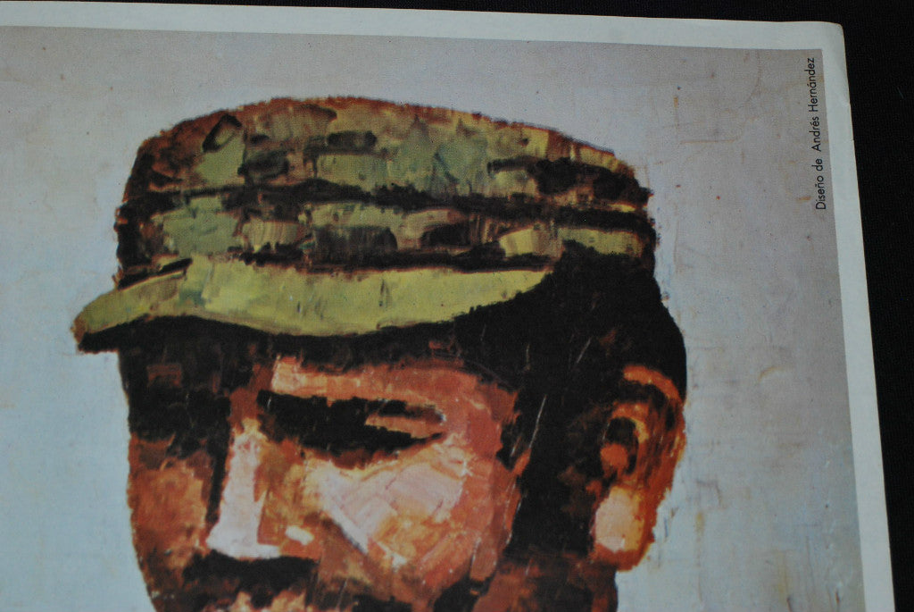 1980 Original Cuban Political OSPAAAL Poster.CAAMAñO.Dominican Hero.History art