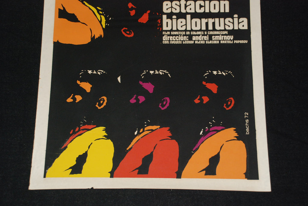 1972 Cuban Original Movie Poster.Plakat.Affiche.affisch"Bielo Russia"Soviet art