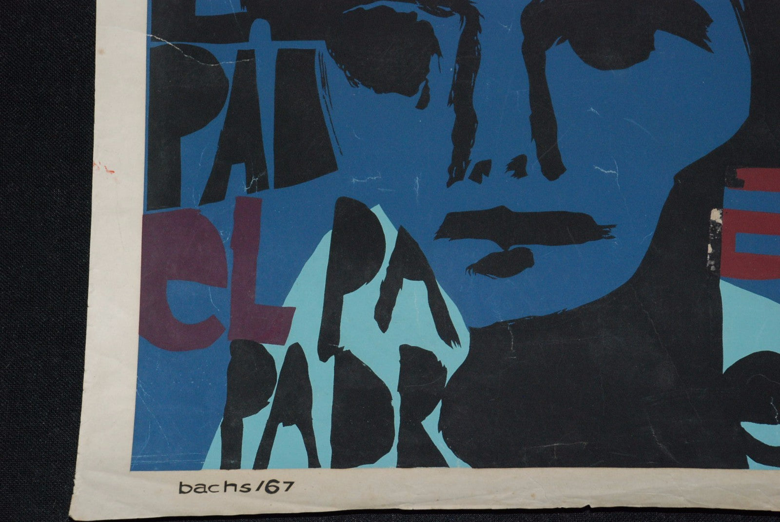 1967 Original Cuban Movie Poster"The Father.El Padre"Hungary art.Very rare.Blue