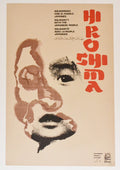 1972 Cuban Original Political Poster.Atomic Bomb.HIROSHIMA.Japan Solidarity