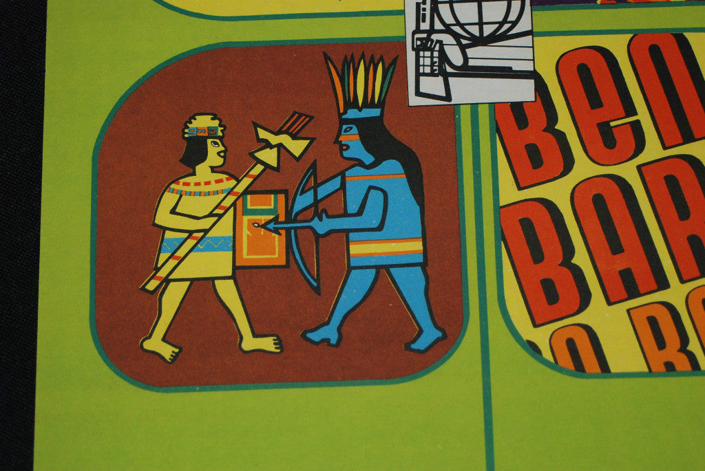 1969 Original Cuban OSPAAAL Poster.Mehdi Ben Barka.Morocco History Art.Rare!
