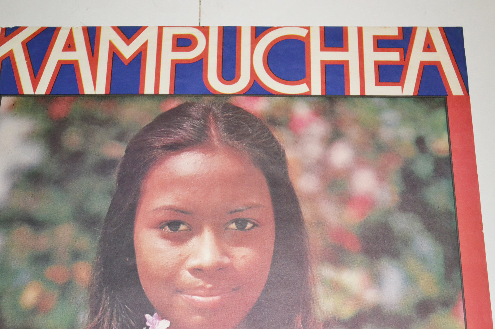 1980 Original Cuban Poster.Cold war history.Asian.Pol Pot Kampuchea.Cambodia.