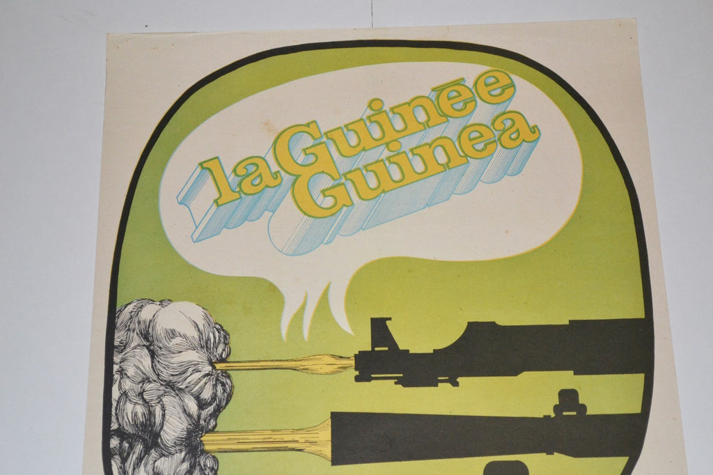 1972 Original OSPAAAL Political Poster.La Guinee.Anti-Colonialism.GUINEA.Africa