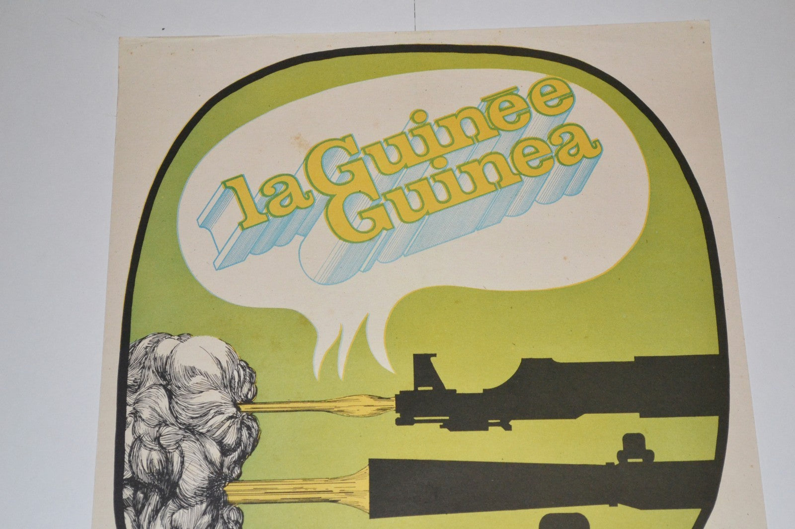 1972 Original OSPAAAL Political Poster.La Guinee.Anti-Colonialism.GUINEA.Africa