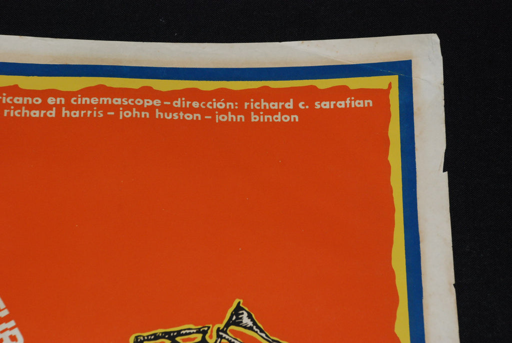1974 Cuban ORIGINAL Movie Poster"Man in the Wilderness"American cinema.Sarafian