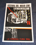 1993 Original Cuban Silkscreen Movie Poster.15 Cinema Festival.Moises Finale Art