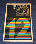 1990 Original Cuban Silkscreen Movie Poster.Festival Internacional Latin Cinema.