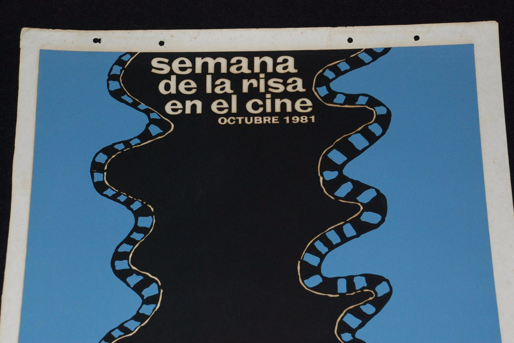 1981 Original Cuban Movie Poster"Comedy Week"art film.Laughing Comedy.Red Lips