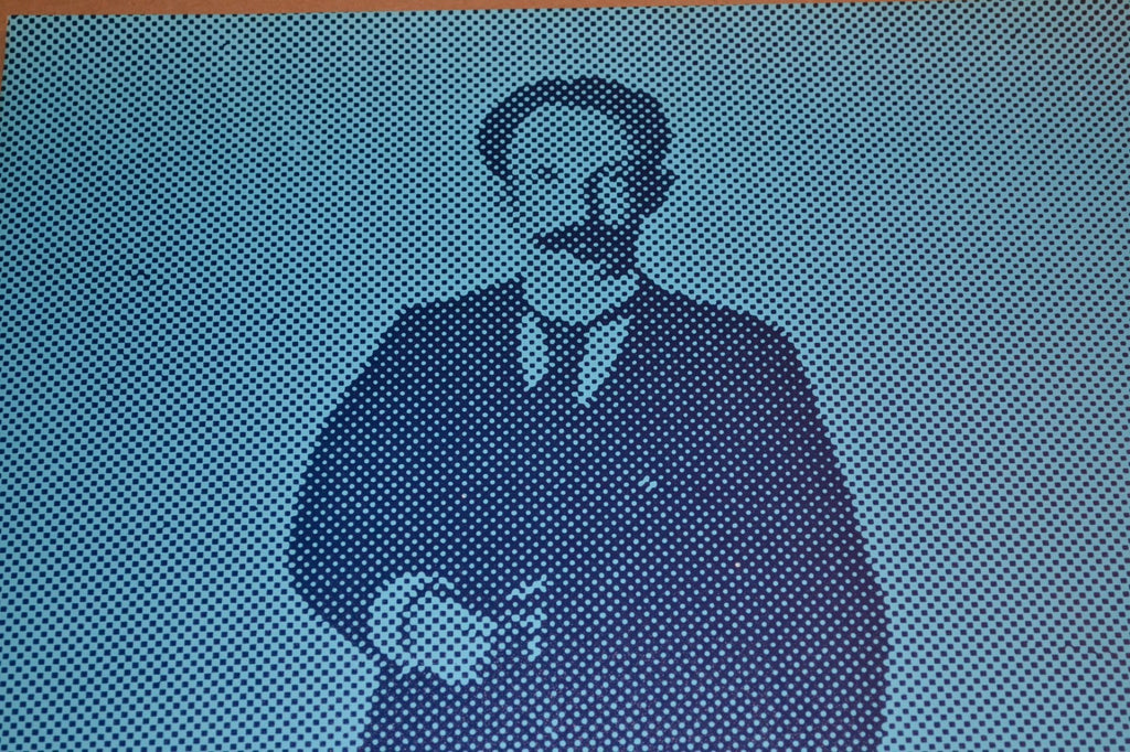 1978 Cuban Original school Poster.Jose Marti speaking.Cuba history class art