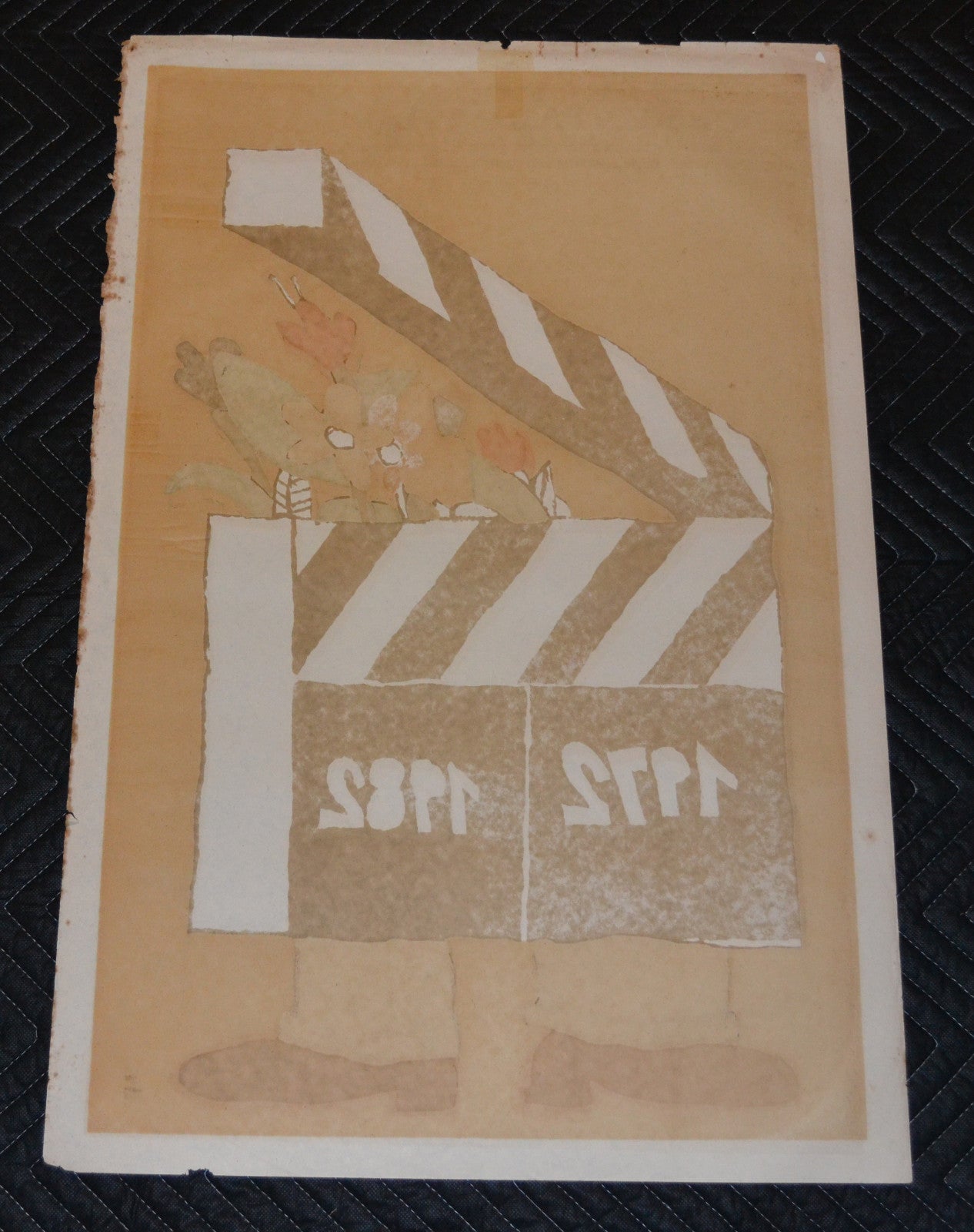 1982 Original Cuban Movie Poster.Tropical.Decade Cinema.New York Filmakers art
