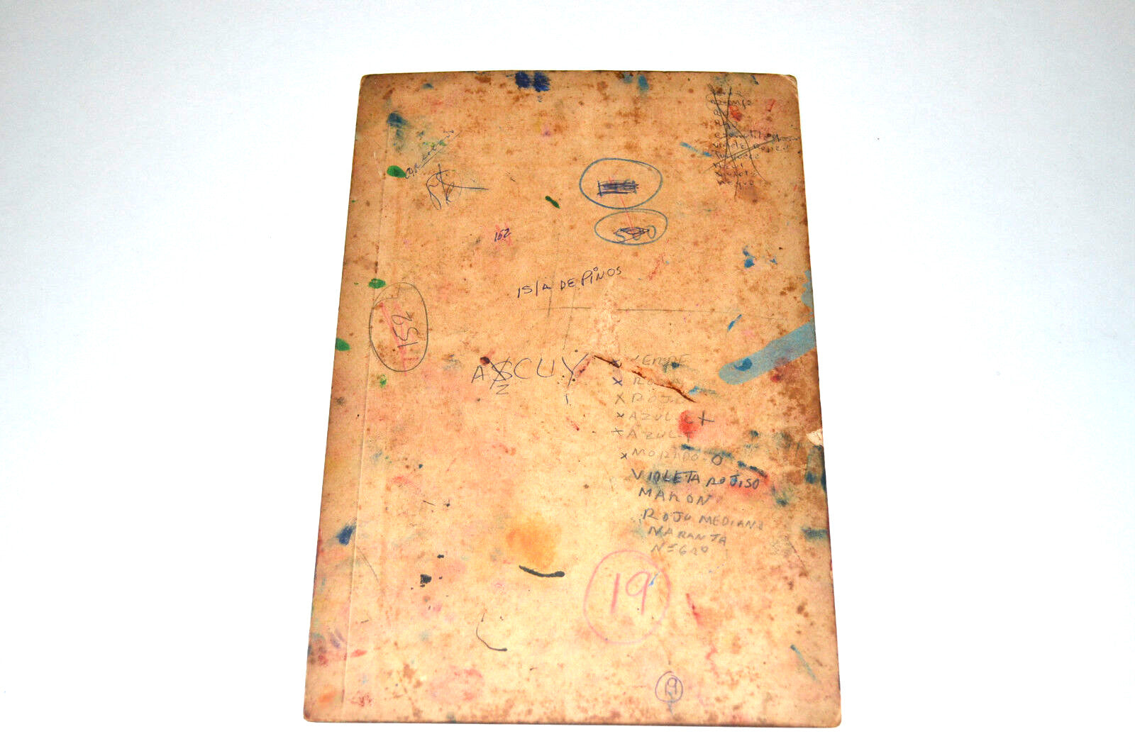 1968 Original Cuban Movie Painting MOCKUP.Isla de Pinos.Unique Art Piece!Boceto