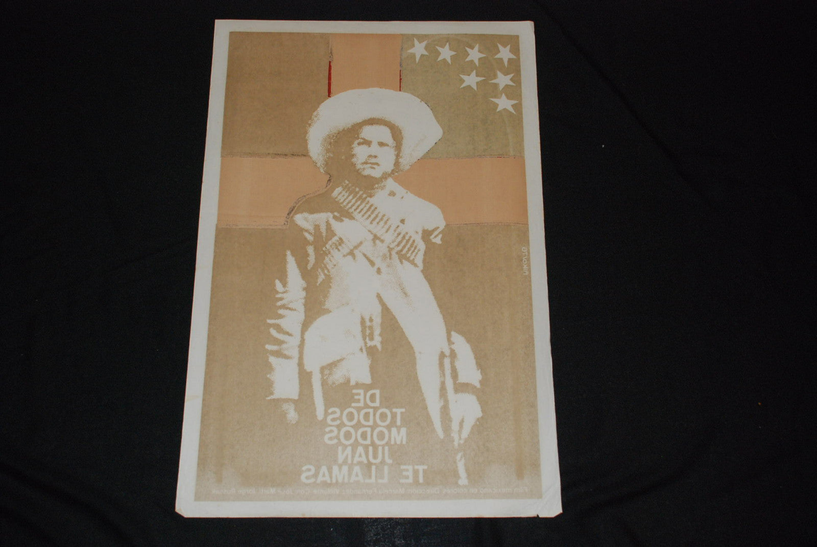 1976 Origin.Cuban Movie Poster.Plakat.Affiche.affisch"Juan The Mexican"Charro.