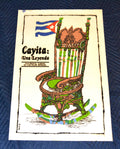 1981 Original Cuban Silkscreen Movie Poster.Cayita una leyenda.Cuba flag chair.