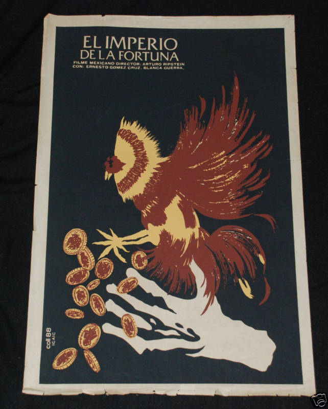 1988 Cuban Original Movie Poster.Plakat.Affiche.affisch.Cockfights.Mexican Art