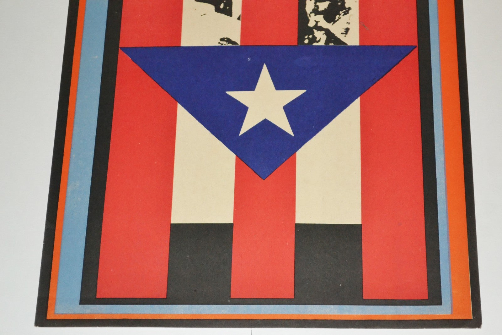1967 Original Cuban Poster.Independentist party.Porto Puerto Rico Solidarity.