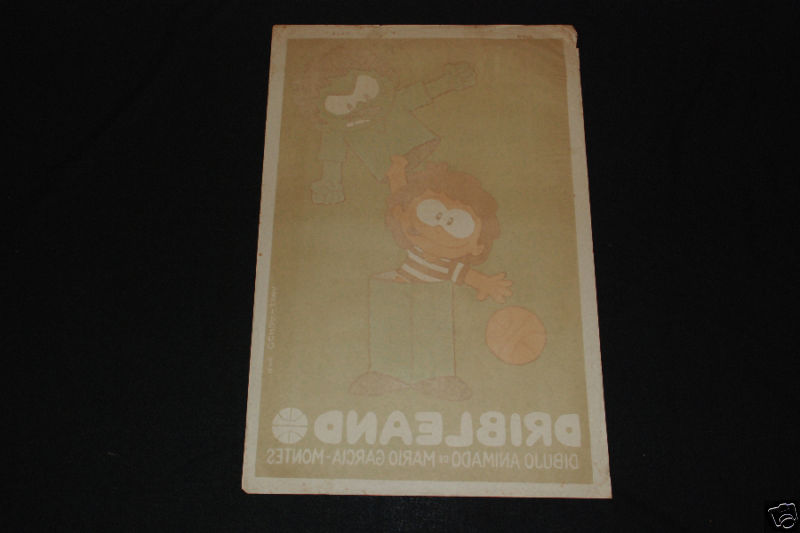 Original 1989 Mockup ART and Poster.DRIBBLING"Basketball.Unique Gallery Art