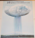 Original Cuban movie Poster.25th Festival of Cinema.Rancano art.Atomic cloud
