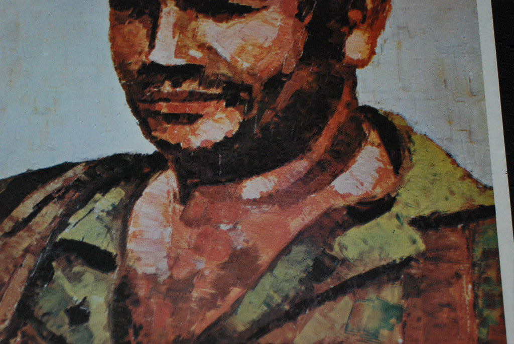 1980 Original Cuban Political OSPAAAL Poster.CAAMAñO.Dominican Hero.History art
