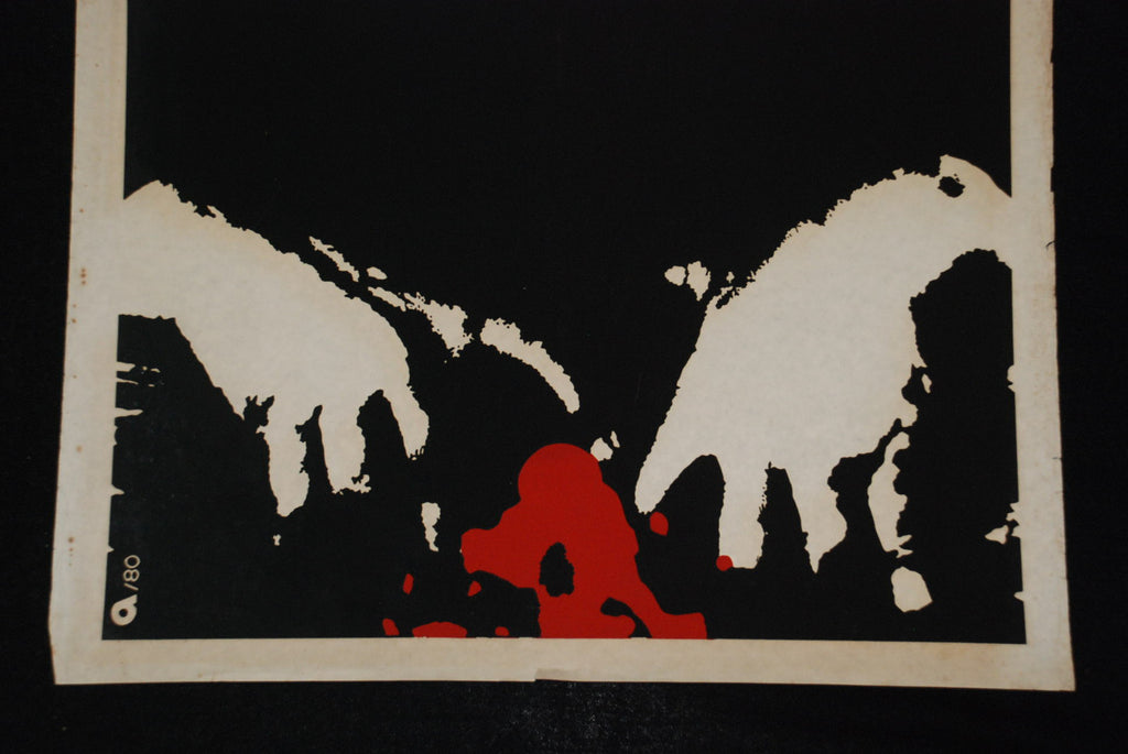 1980 Original Cuban Movie Poster.Plakat.Affiche"Taiga Emperor"Russian.Soviet art