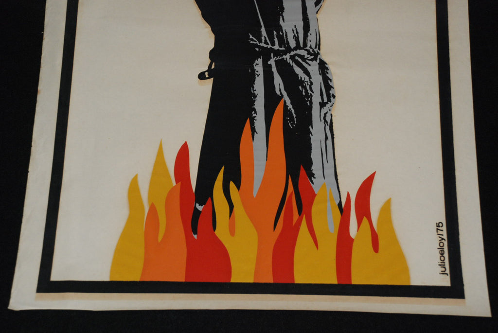 1975 Cuban Original Movie Poster."Giordano Bruno"Giuliano Montaldo Italian film