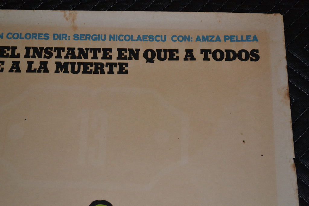 1973 Original Cuban Movie Poster"Condemned"Sergiu Nicolaescu Romanian art film