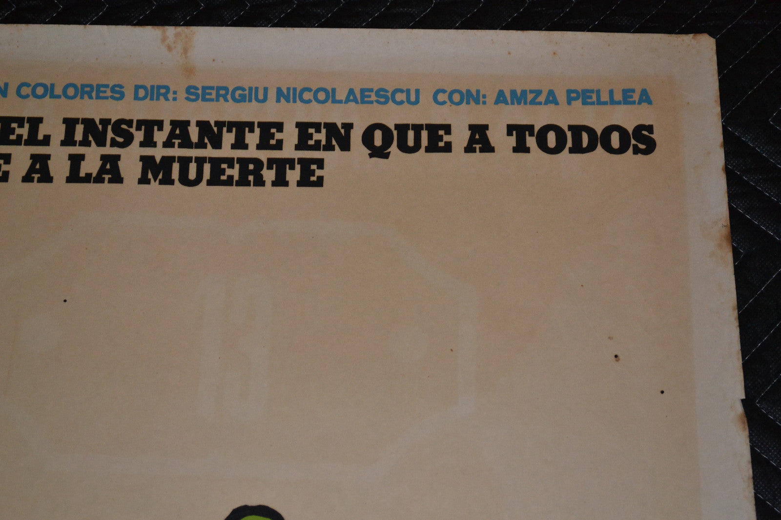 1973 Original Cuban Movie Poster"Condemned"Sergiu Nicolaescu Romanian art film