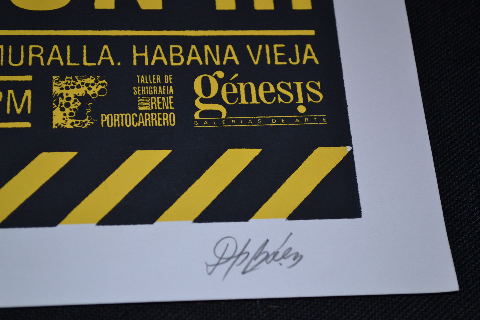 Original Cuban Poster"Pissing Dog Territory"Limited edition.Afiche paper.art.