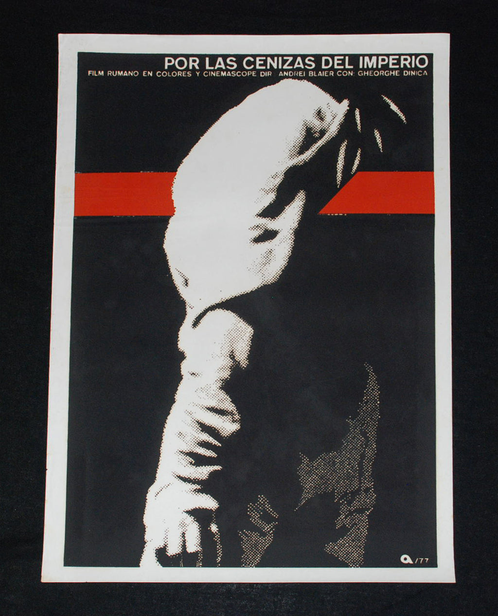 1977 Cuban Original Movie Poster"Red Empire"Romanian.Andrei Blaier art film