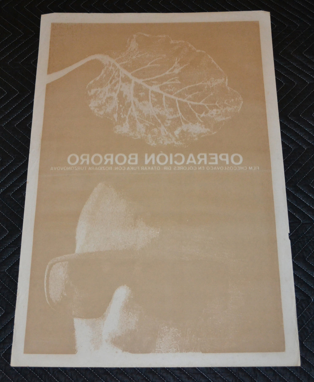 1975 Original Cuban Movie Poster"Operacion Bororo"Noir Otakar Fuka Czech film