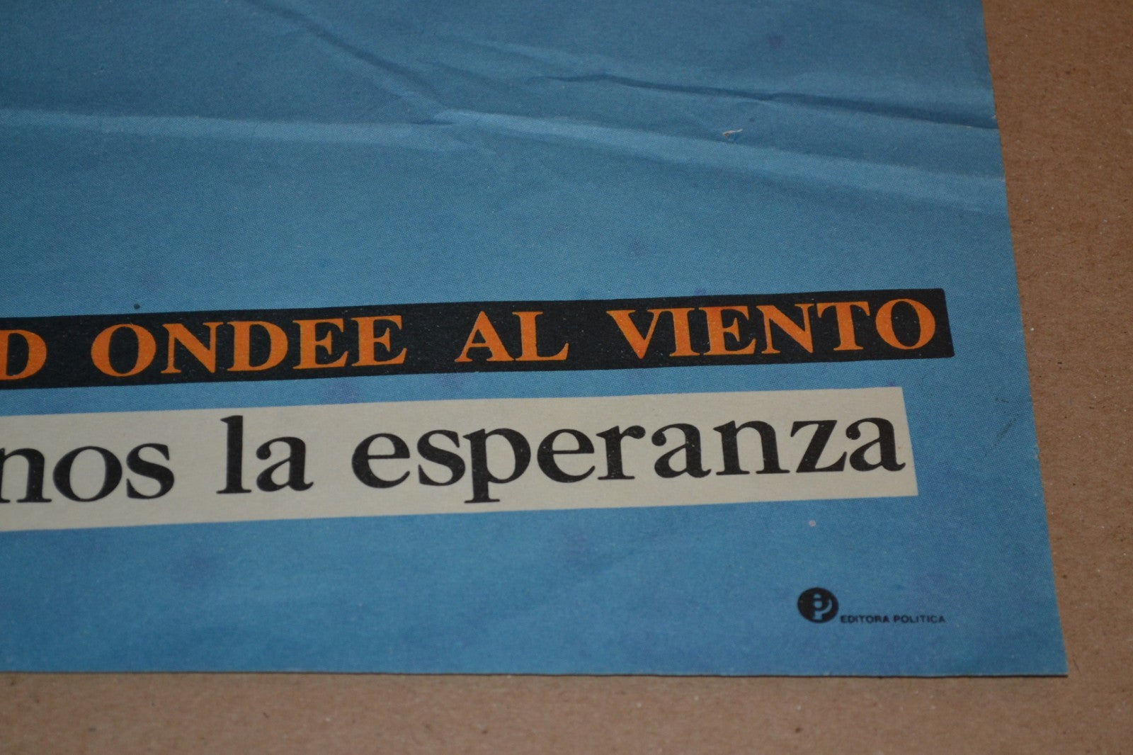 1978 Cuban Original patriotic Poster.Cuba flag.Nobody will take our hope.History
