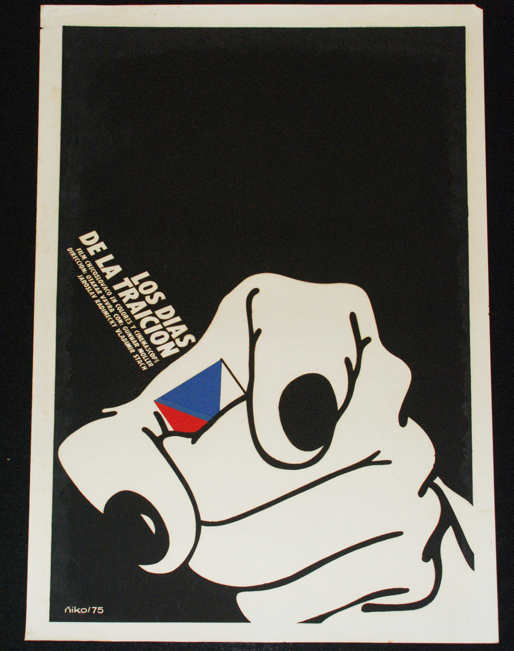 1975 Cuban ORIGINAL Movie Poster.Plakat.Affiche.affisch"Days of Treason"Czech