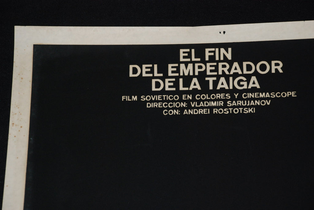 1980 Original Cuban Movie Poster.Plakat.Affiche"Taiga Emperor"Russian.Soviet art