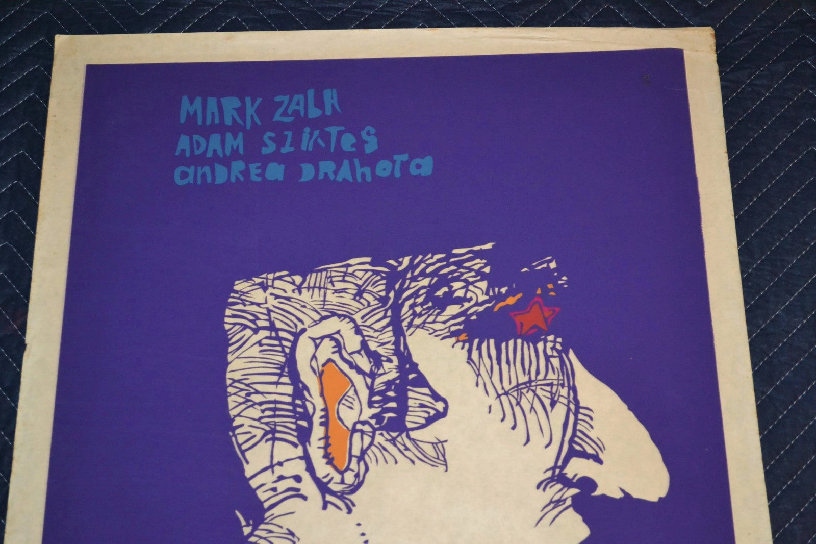 1972 Original Cuban Silkscreen Movie Poster.La cara.Face.Hungary film.Purple