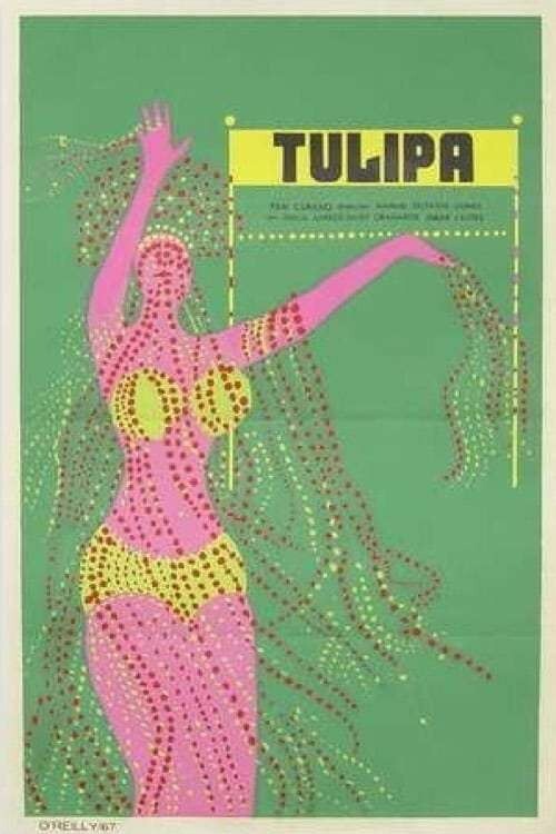 1967 Original Cuban MOCKUP for th Movie poster TULIPA.This is a Unique Art Piece