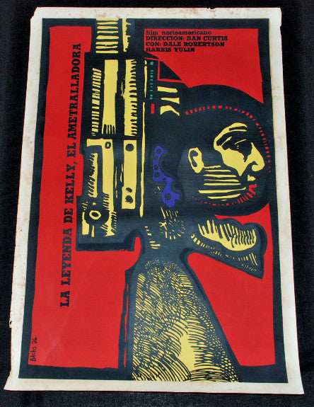 1976 Original Cuban Movie Poster.Plakat.Affiche.affisch"Melvin Purvis G-Man"