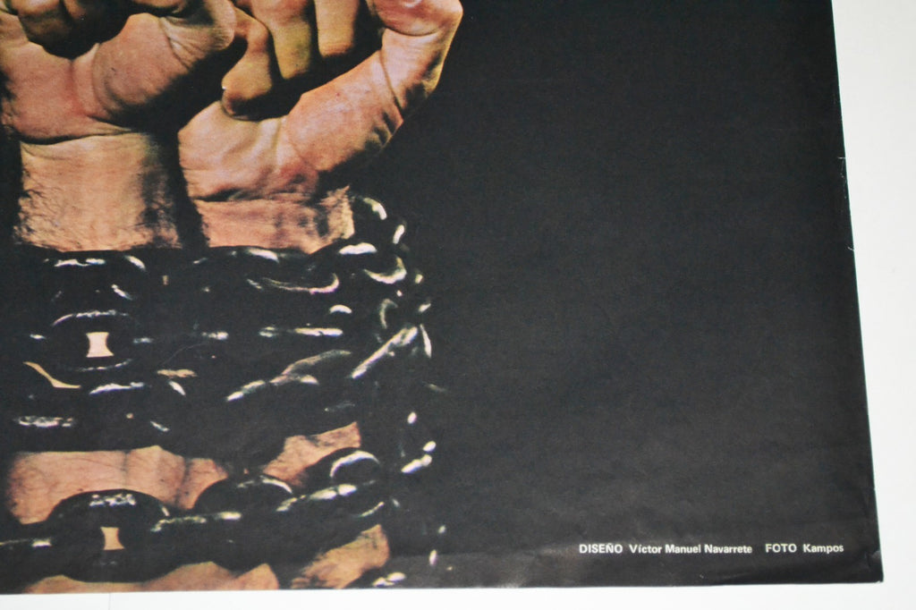 1984 Cuban ORIGINAL Political Poster.Independentism.PUERTO RICO Freedom Graphics