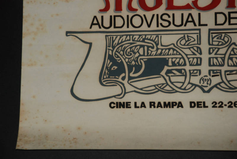 Authentic 1992 Cuban Gallery Silkscreen Poster from Cine La Rampa art show.