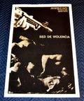 1980 Cuban Original Silkscreen Movie Poster.Thirst f Violence.Kidnapping hostage