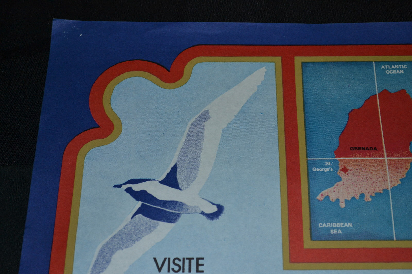 1982 Original Cuban Poster.Plakat.Grenada Socialist Tourism.Collectible art