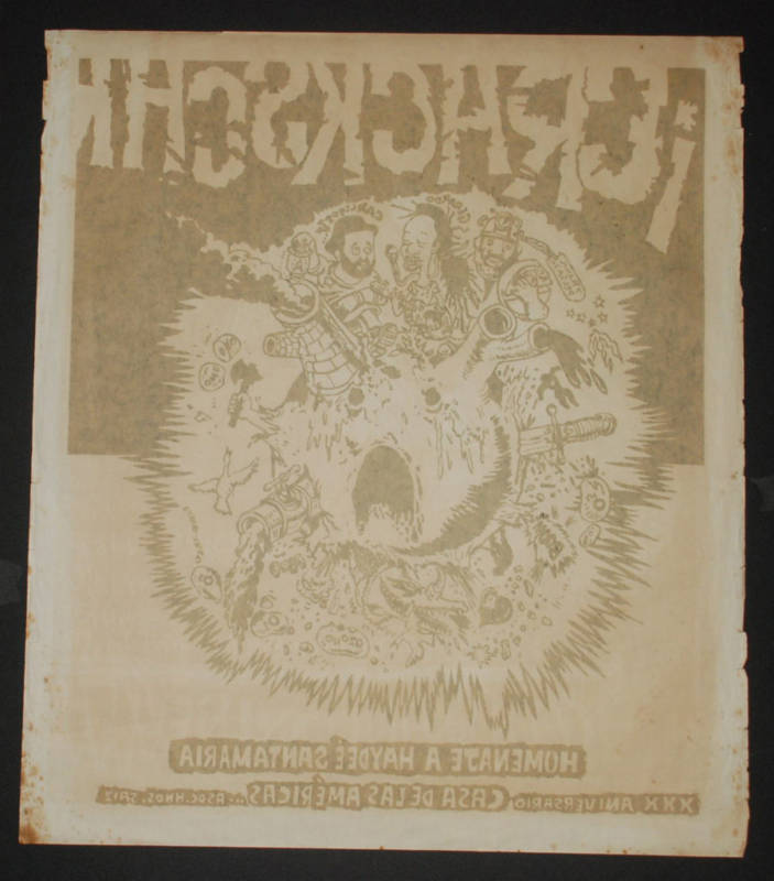 1984 Authentic Silkscreen Cuban Concert Poster.Carlos Varela.Rock Music art