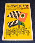 1986 Original Cuban Silkscreen Movie Poster.Rio Brazil Festival.Toucan Parrot