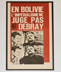 1967 Original Cuba Political Poster.Cold War Graphics.Debray.Bolivia.In French.