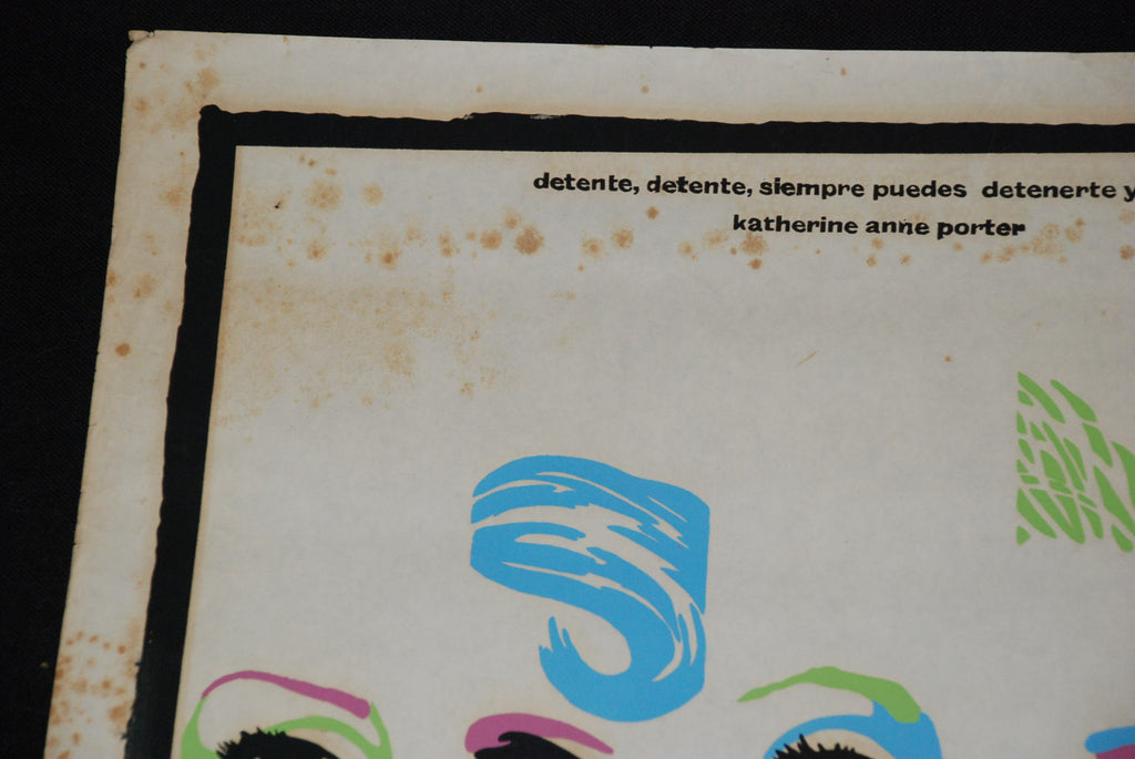 1990 Original Cuban Silkscreen Movie Poster"Transparent Woman"Plakat.Afiche art