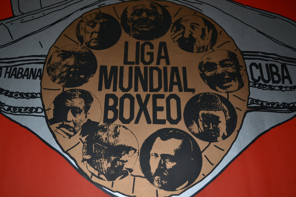 Original Cuban Gallery Poster"Boxing Match.Ponjuan"Rare art.4 of ONLY 20 made!!!