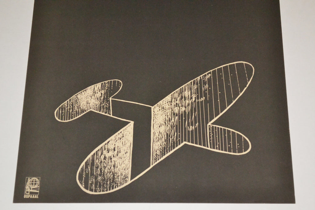 1972 Original Cuban Poster.Cold War art Collection.Vietnam 4000 Planes Down