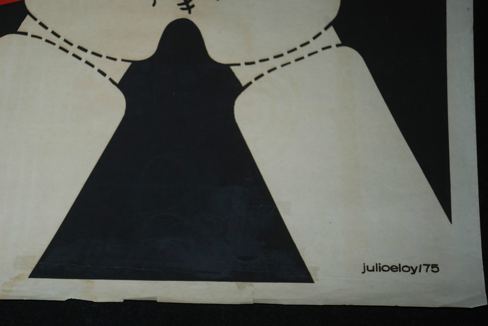 1975 Original Cuban Movie Poster"WAIT TIL DARK"American film.Alan Arkin.Hepburn.