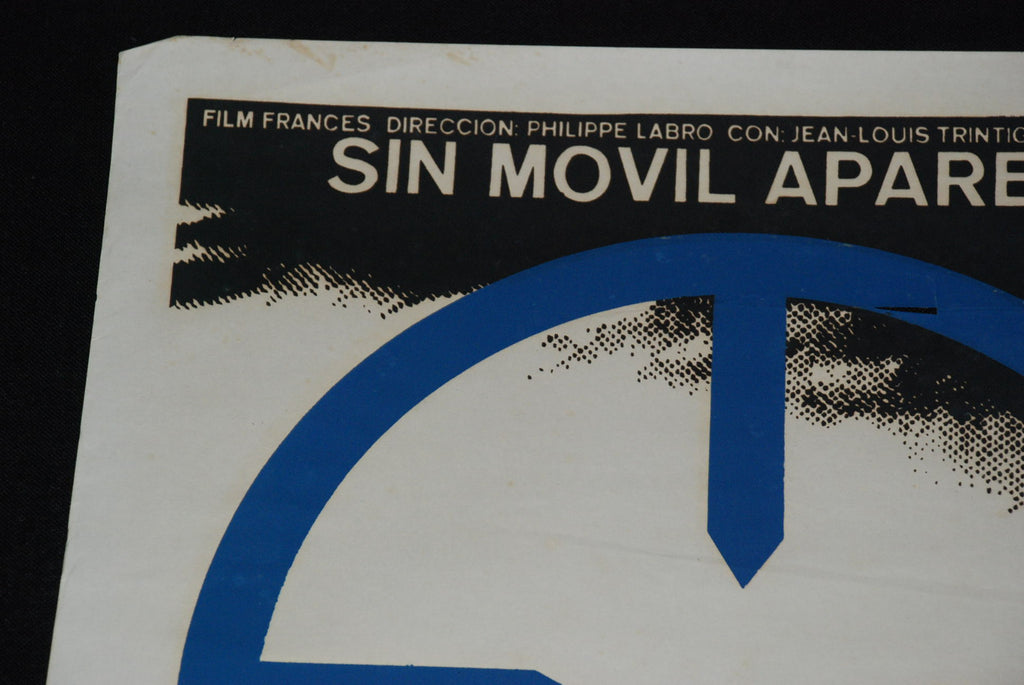 1975 Original Silkscreen Cuba Movie Poster"Motive"French Noir Philippe Labro art
